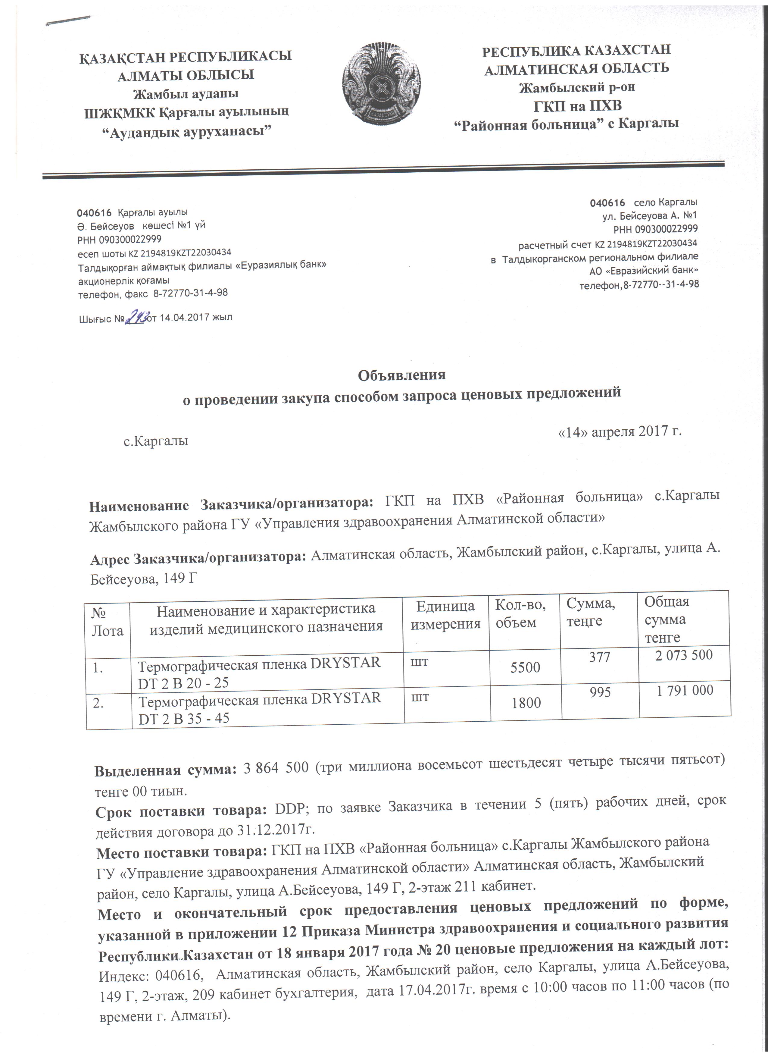 Образец ценового предложения по 44 фз образец